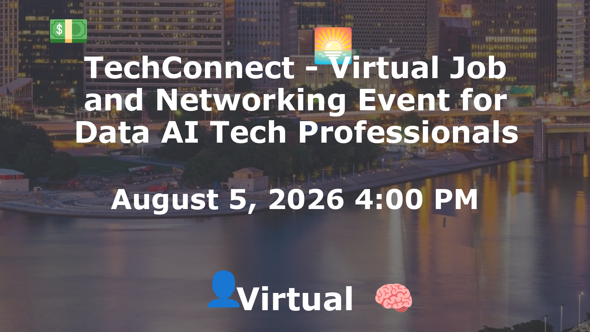 TechConnect - Virtual Job and Networking Event for Data AI Tech Professionals event image